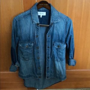 The Great. denim shirt jacket